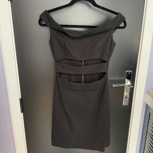 NICHOLAS Black Off-Shoulder Dress